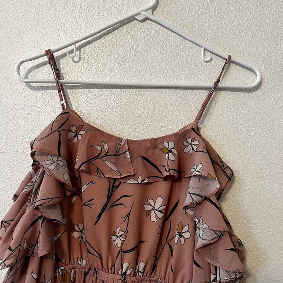 Buckle Daytrip Medium Floral Surplice Pink Maxi Dress Off The Shoulder summer - Picture 10 of 10